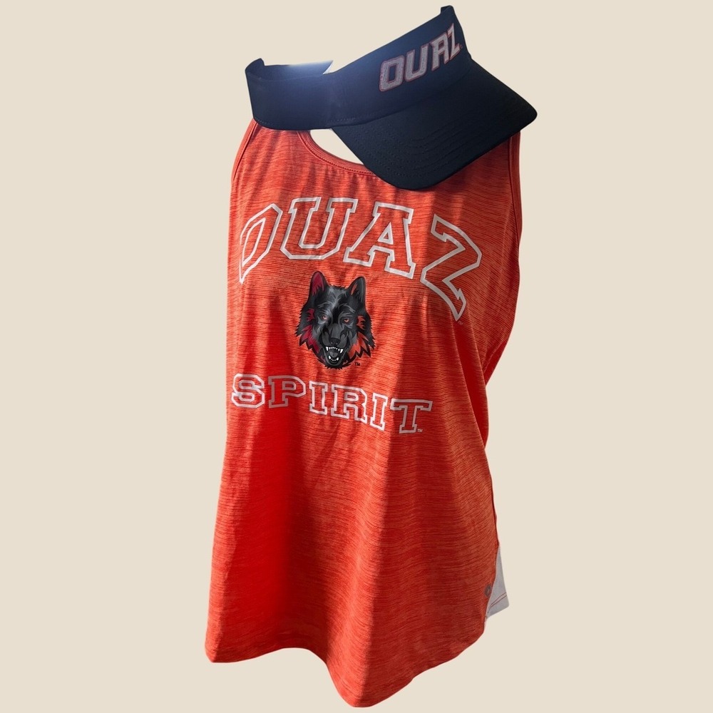 Colosseum Women OUAZ Spirit Racerback Tank Top L Visor Orange Ottawa University